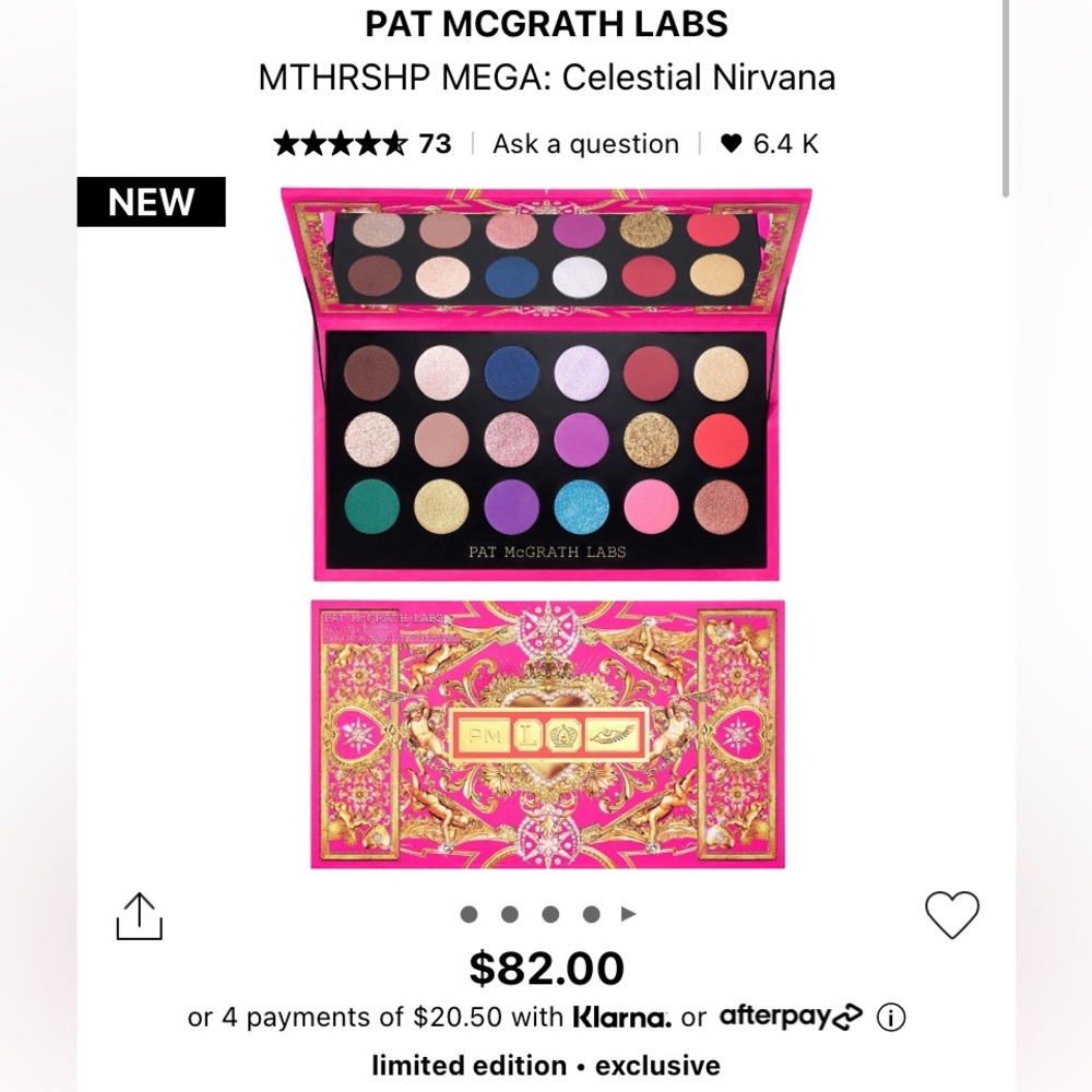 BNIB Pat McGrath Mothership Mega: Celestial Nirvana Eyeshadow Palette